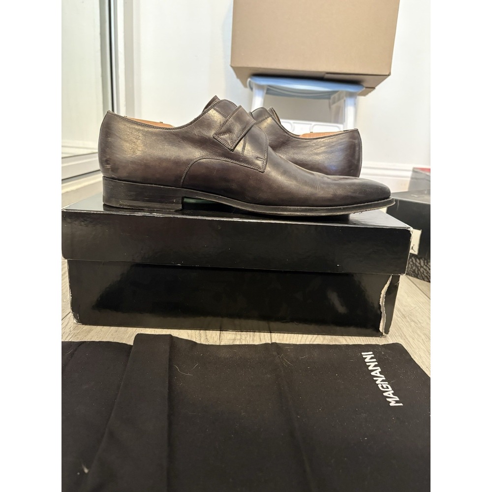 Magnanni Men's Brown and Black Oxfords Size 9